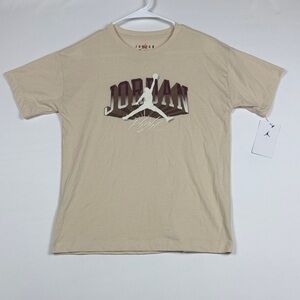 Jordan Girls Beige Graphic Tee XL